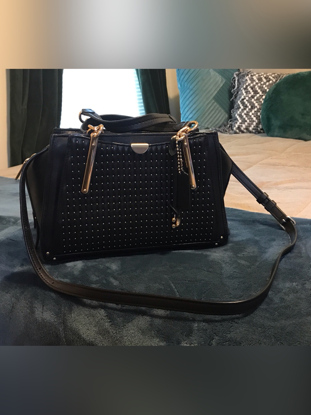 Coach Dreamer 27 - Studded Black Crossbody Bag